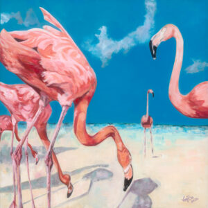 Beaching Flamingos